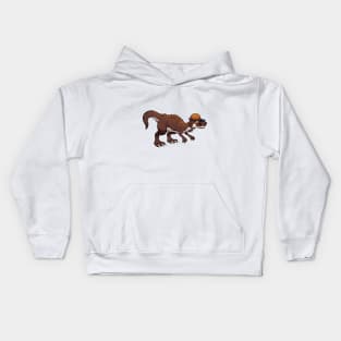 Smiling Pachycephalosaurus Kids Hoodie